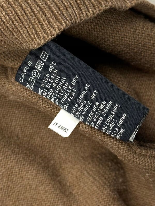 Gant Bawełniany Sweter w Serek Męski Logo na Piersi r. 2xl