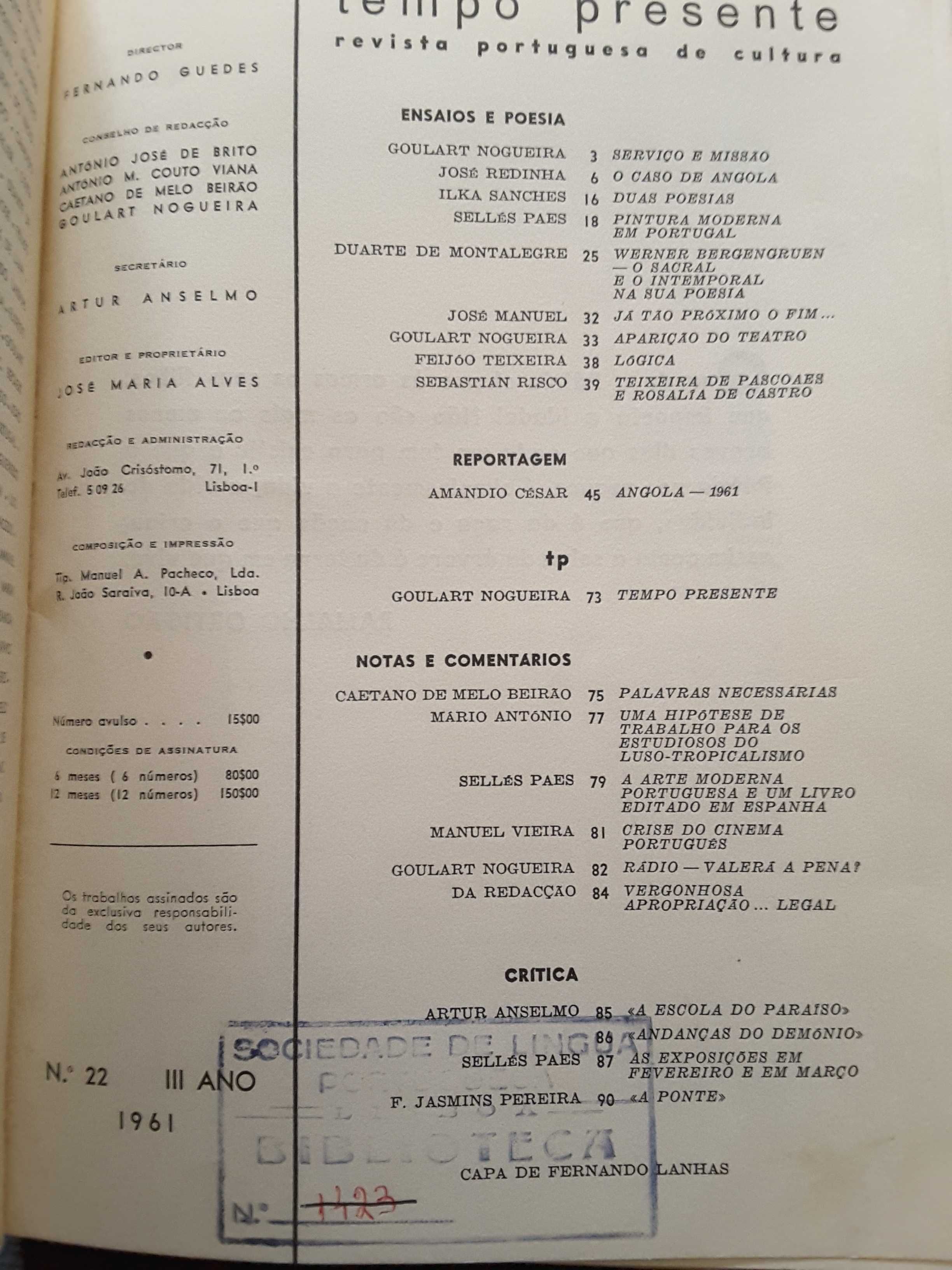 Revista Tempo Presente (1959/1961)