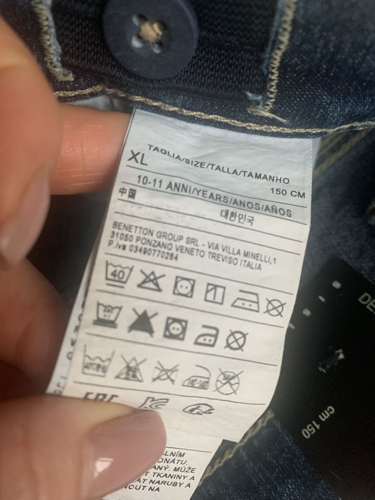 Детские джинсы Бенетон Benetton/Sisley, р.150, 10-11 лет