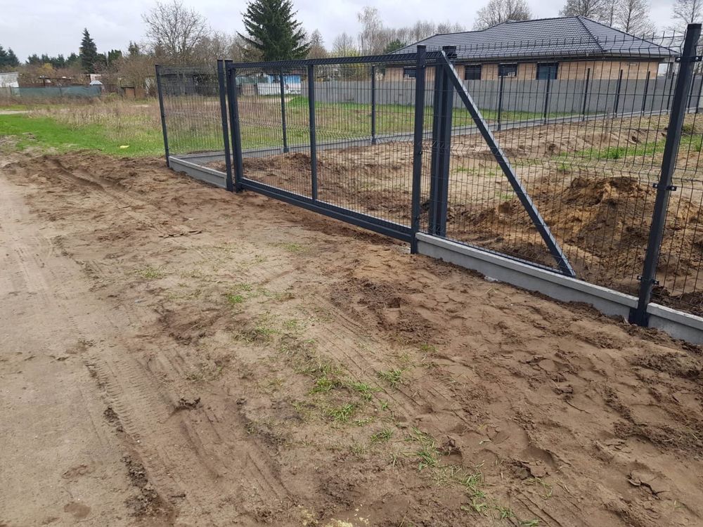 Ogrodzenie Panelowe Płot Napęd Domofon Brama Silnik Furtka Panele