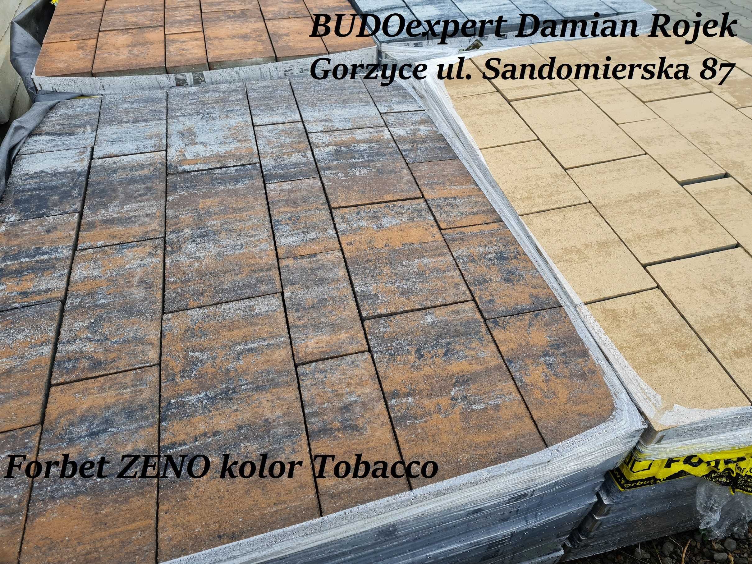 Kostka brukowa Forbet model ZENO Tytan Silver Piryt Tiramisu Tobacco