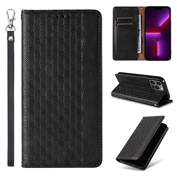 Magnet Strap Case etui iPhone 14 Plus pokrowiec z klapką portfel mini