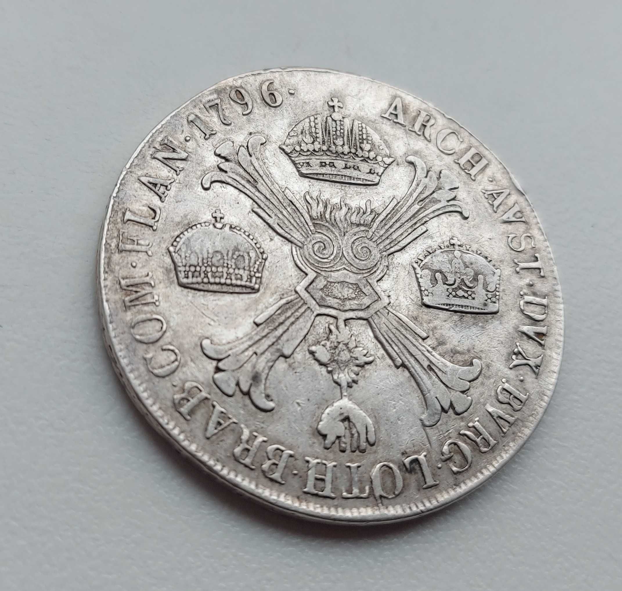 Мілан 1 кроненталер 1796 р. Міланське Герцогство срібло