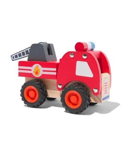 HEMA Дерев'яні іграшки — транспорт: поліцейська, пожежна машина HEMA,