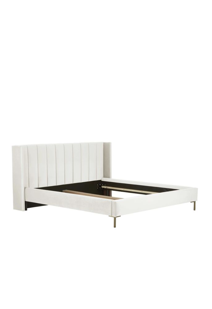Welurowe łóżko Westwing 140 cm