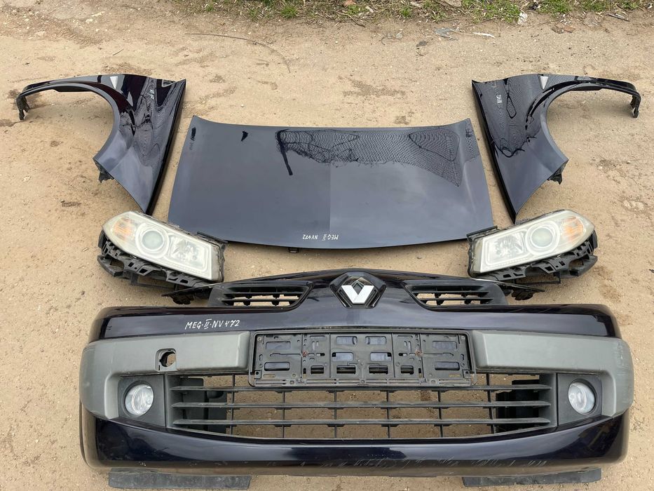 Бампер, Капот, Фари , Крила Рено Меган 2 , рестайл Код Фарби NV472