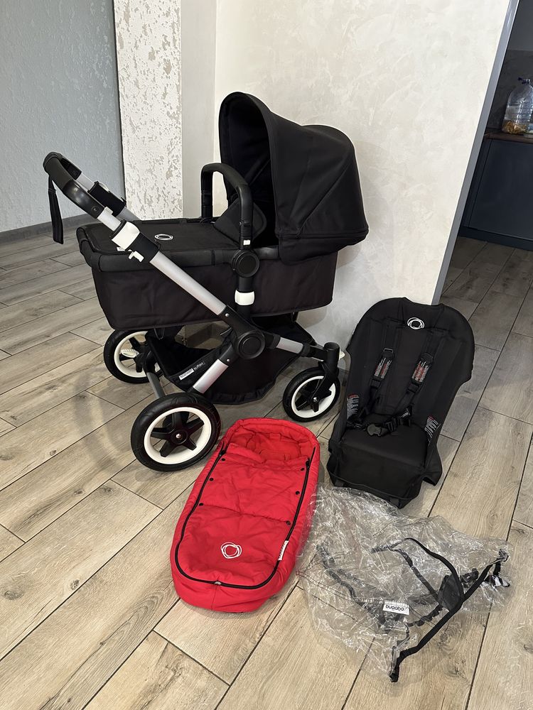 Універсальна коляска 2в1 Bugaboo Buffalo Black Бугабу Буффало