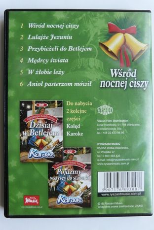 Wśród nocnej ciszy Najpiękniejsze Kolędy Polskie Karaoke - płyta DVD