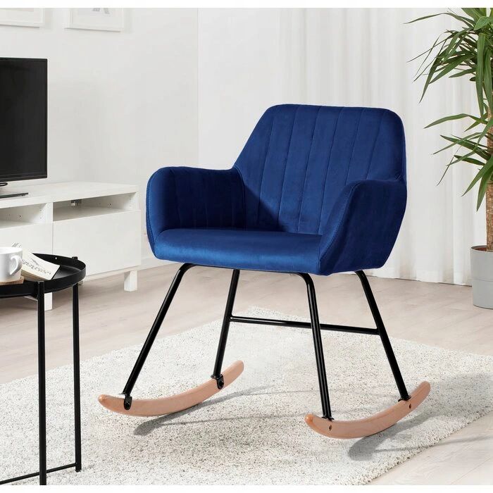 wygodny fotel bujany