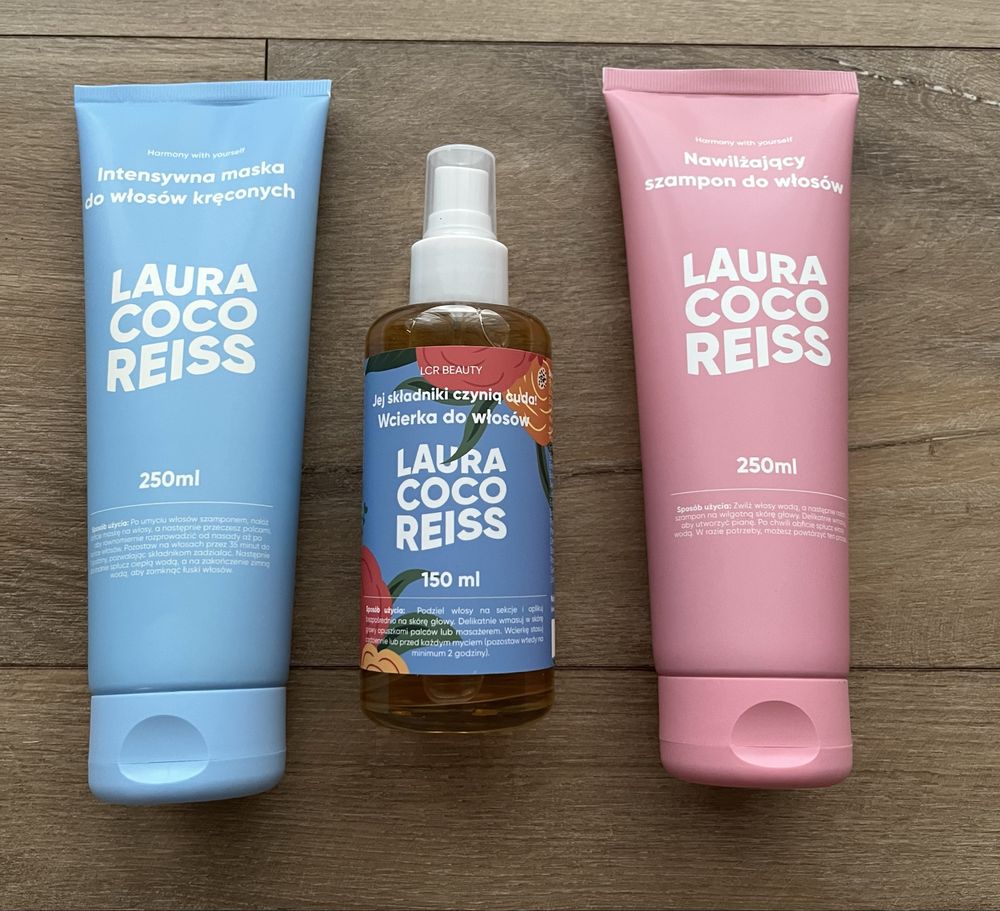 Szampon, maska i wcierka do włosów  Laura Coco Reiss