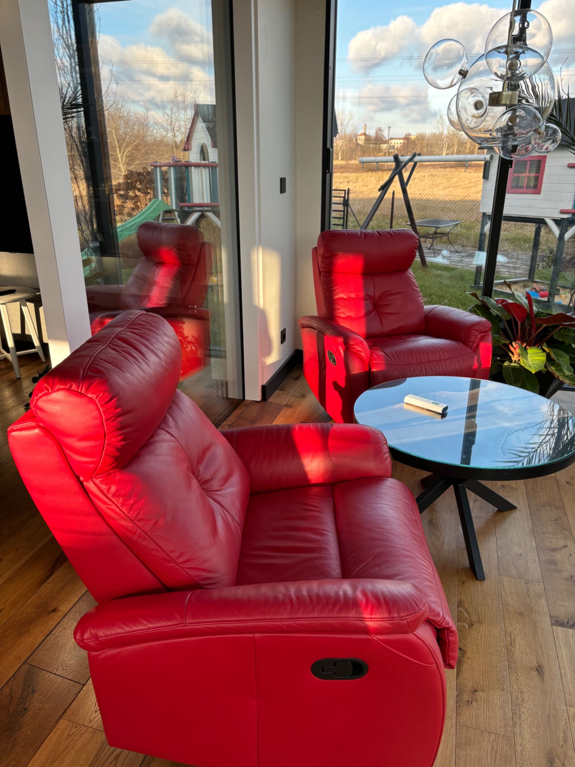 Wypoczynek skórzany LIMA ( Sofa + 2 fotele) - stan idealny