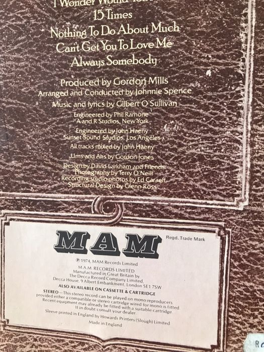Vinil Gilberto O ‘Sullivan