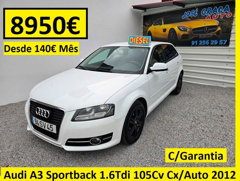 Audi A3 Sportback 1.6Tdi cx/Auto 105Cv 01/2012