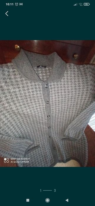 Casaco Malha cinza Sra-tamanho M