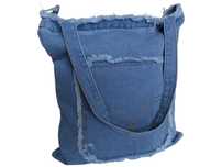 Torebka Damska Jeans, Worek Listonoszka JEANSOWA Torba Materiałowa