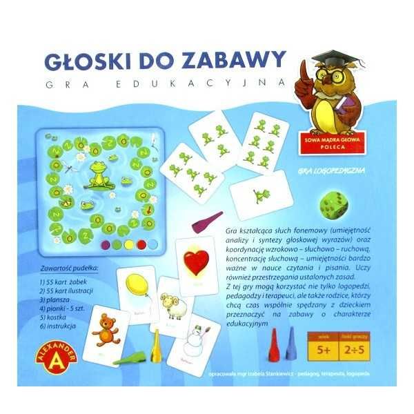 Gra edukacyjna Głoski do zabawy - gra logopedyczna + Zgaduj z CzuCzu