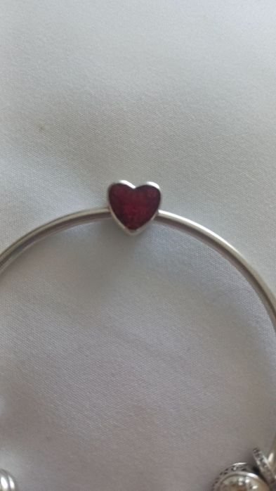 Conta pandora amo te em prata original