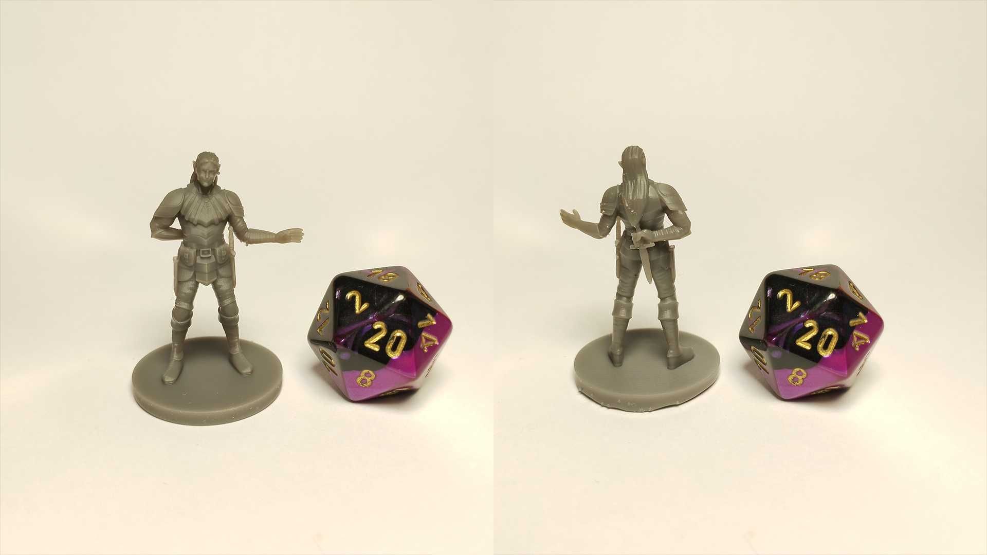 Miniaturas Aventureiros RPG Impressos em 3D - Classe: Rogue/Ladino