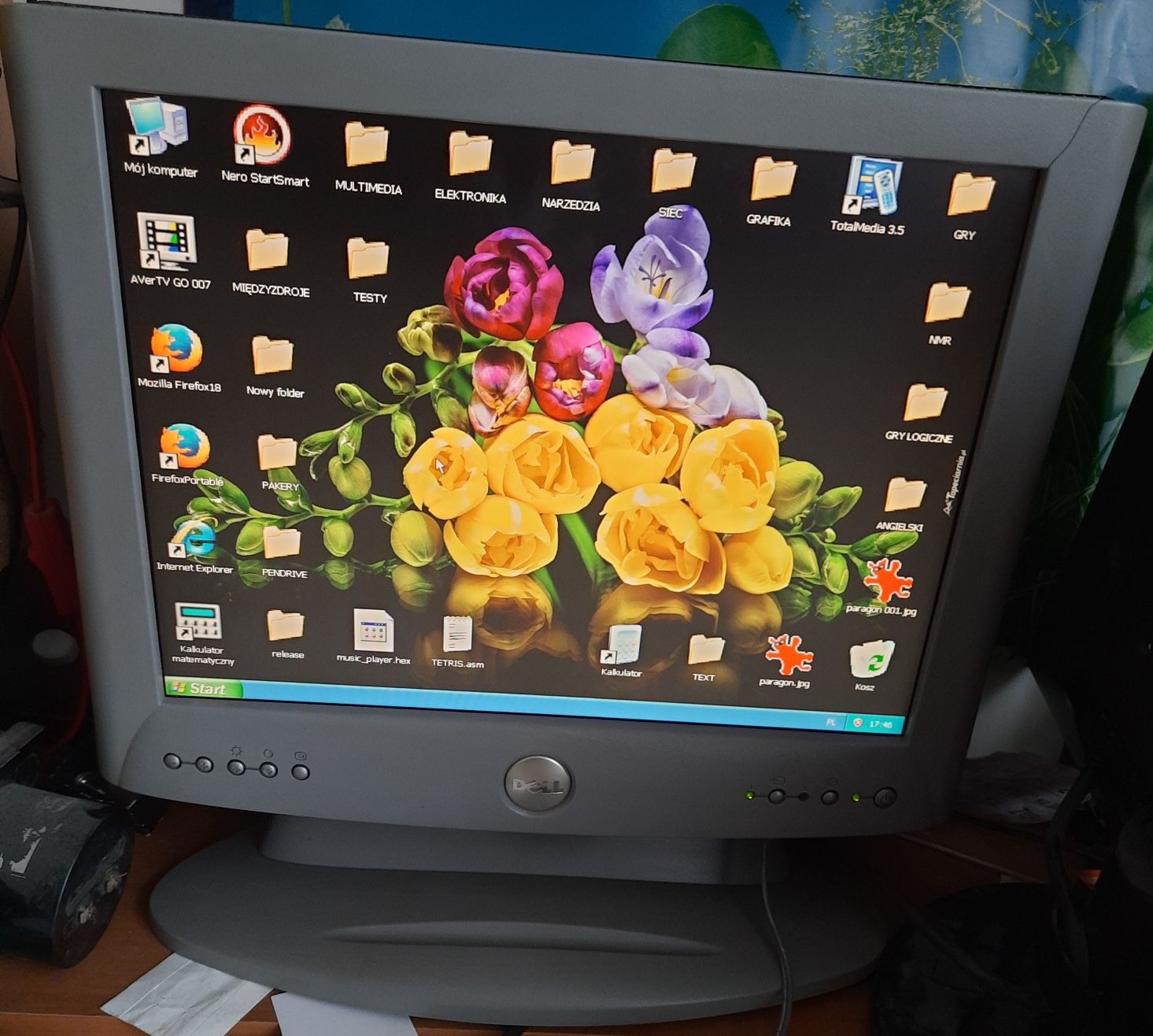 Retro monitor DELL z roku 2002 model 1503FP