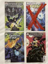 3 comics “Annihilation Scourge” - Nova e Fanyastic Four