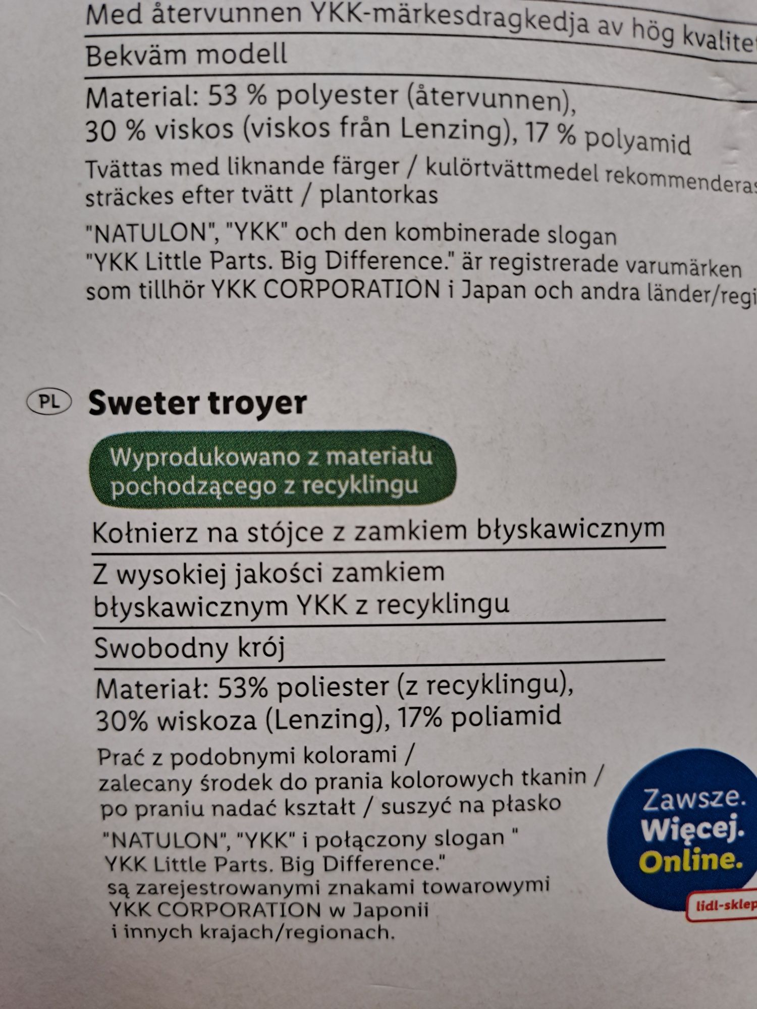 Nowy sweter Lidl