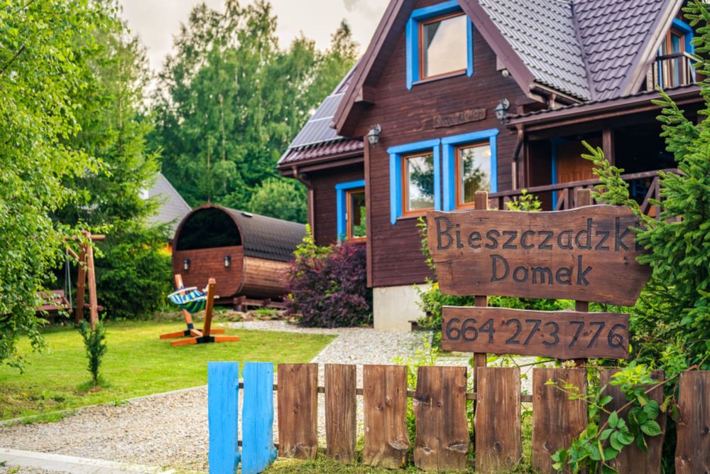 Domek w Bieszczadach Wysokich z sauną i widokiem na góry (Smerek)