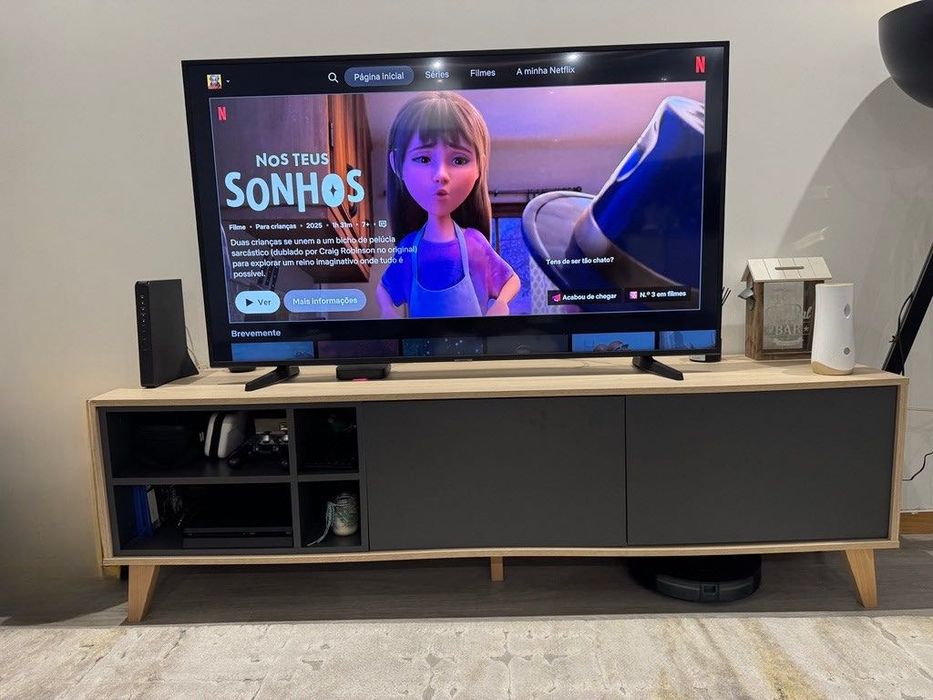 Móvel TV 180X40  (Cinzento rato, Carvalho Claro)