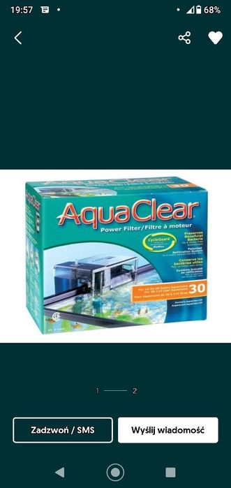 filtr kaskadowy zewnętrzny Hagen Aqua clear 30 - 150 Aquaclear do 120l