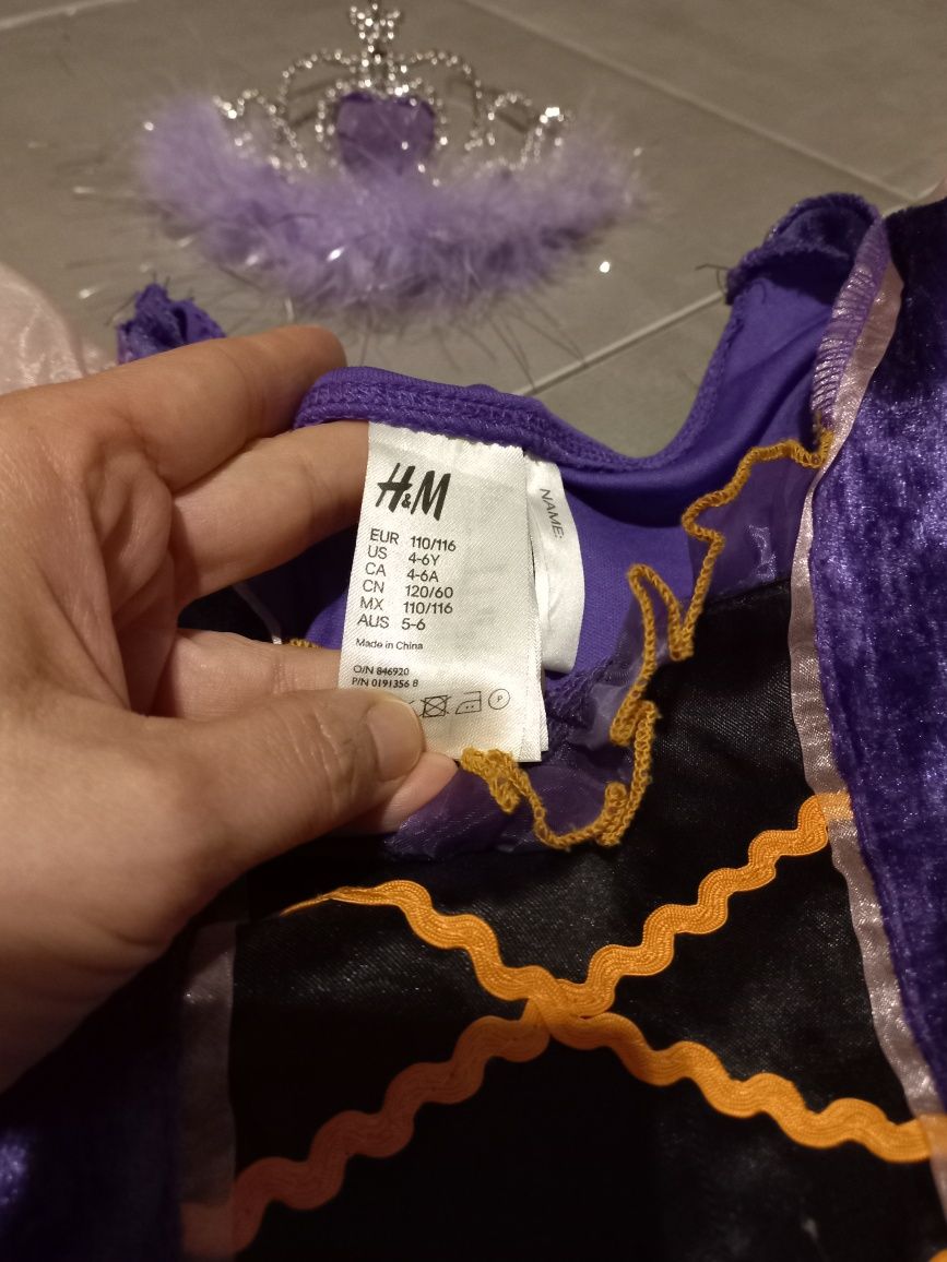 110-116 H&M strój przebranie kostium dziewczęcy karnawalowy bal