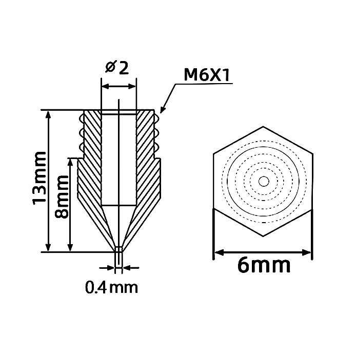 Сопло для 3D принтера.