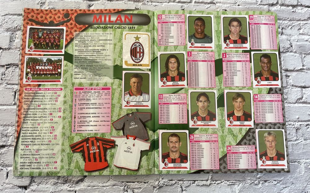 Panini Calciatori 2003/2004 Speciale Album полная коллекция.