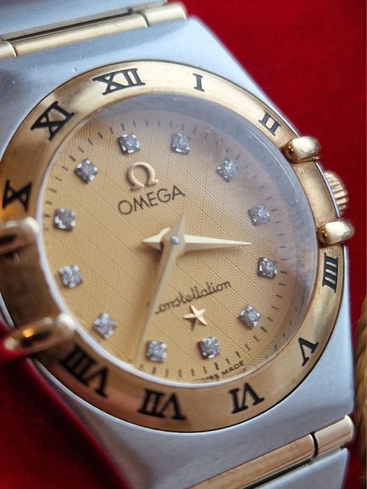 Omega Constellation 1262.15 Bicolor 18k z 12 diamentami Full Set