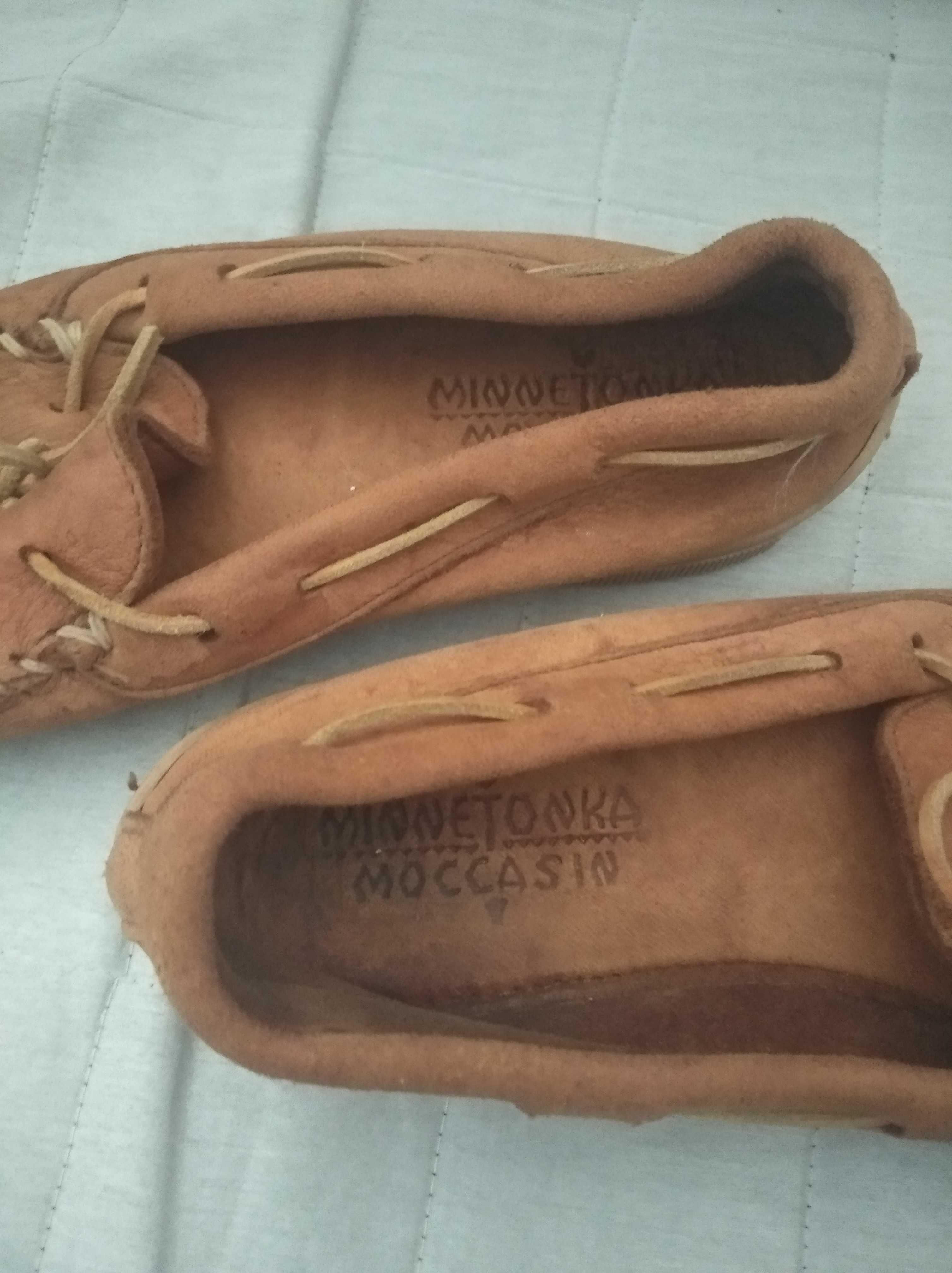 Minnetonka mokasyny skóra oryginalne r.43