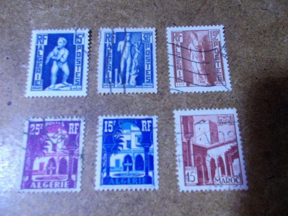selos Argélia, marrocos e Austrália