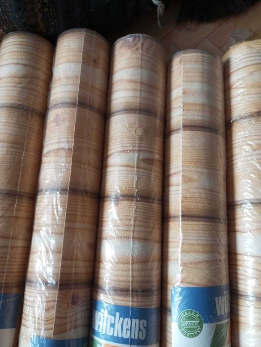 Tapety wzór deski PRL 5 rolek nowe