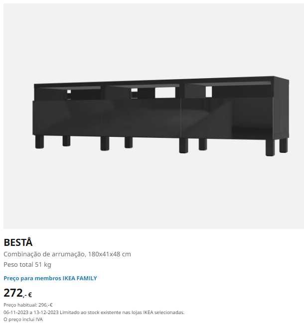 Movel TV - Combinação Besta IKEA