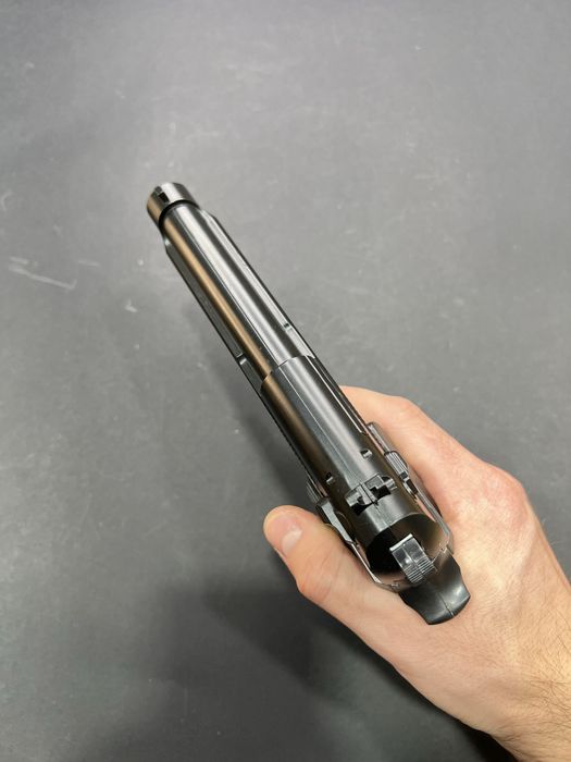 Металевий пістолет Беретта М9 з глушником — С18+ іграшка