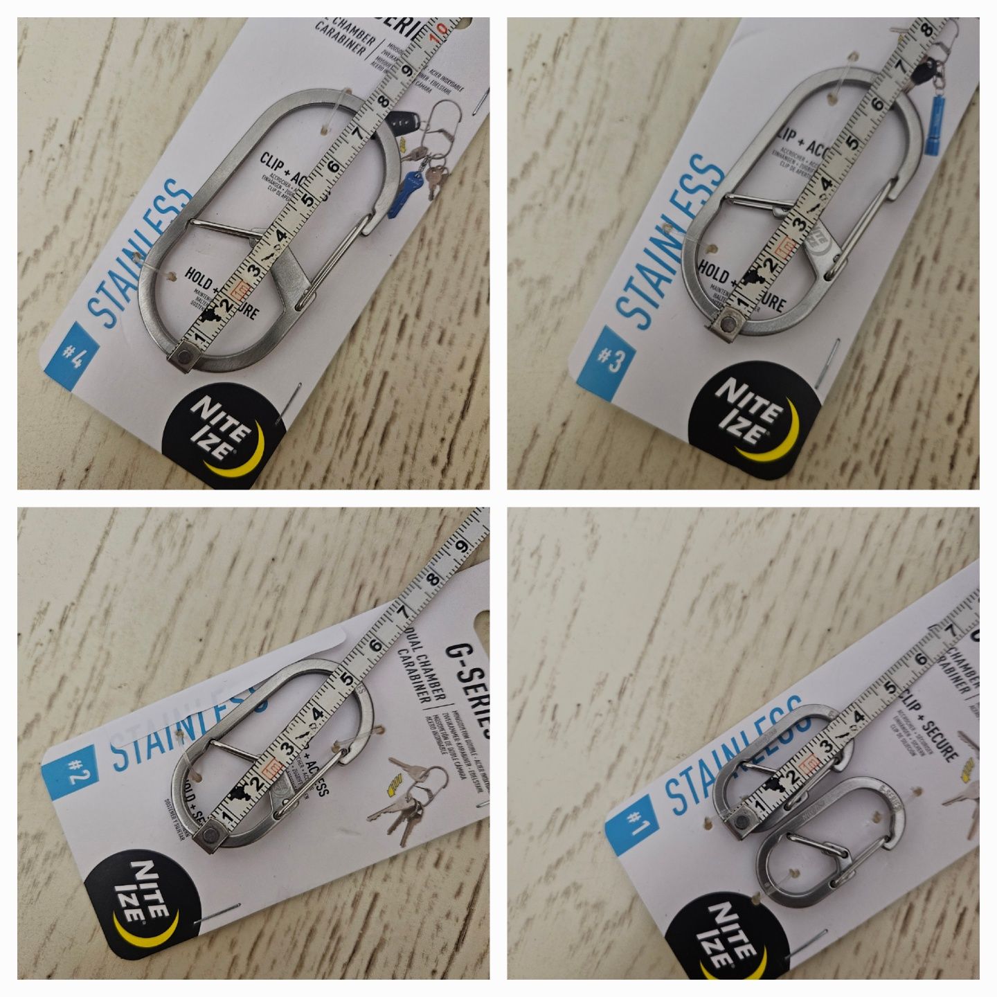 Карабіни Nite Ize G-Series, S-Biner, Ahhh.., DoohicKey+, різні розміри