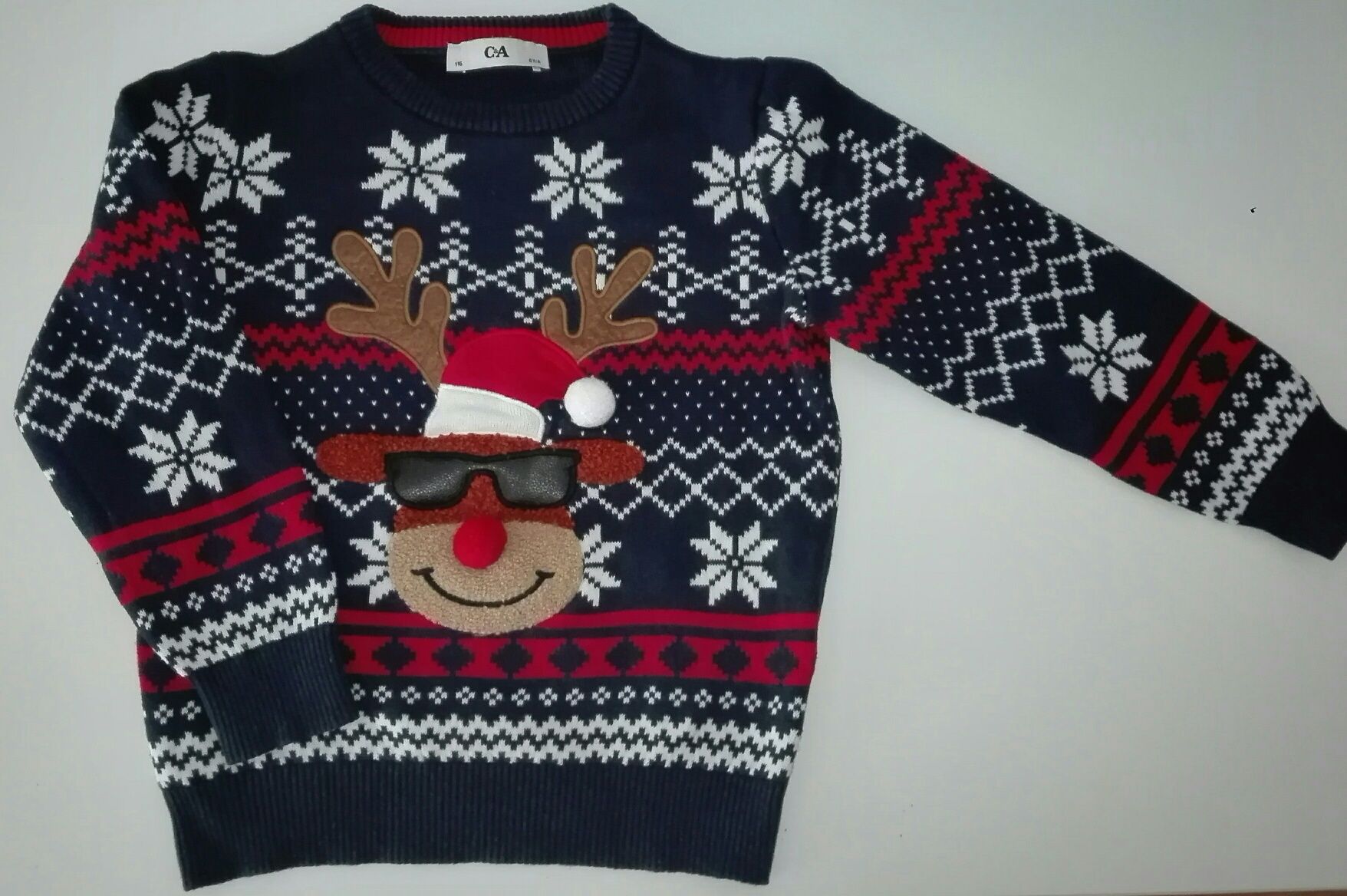 Sweter świąteczny C&A rozm. 116