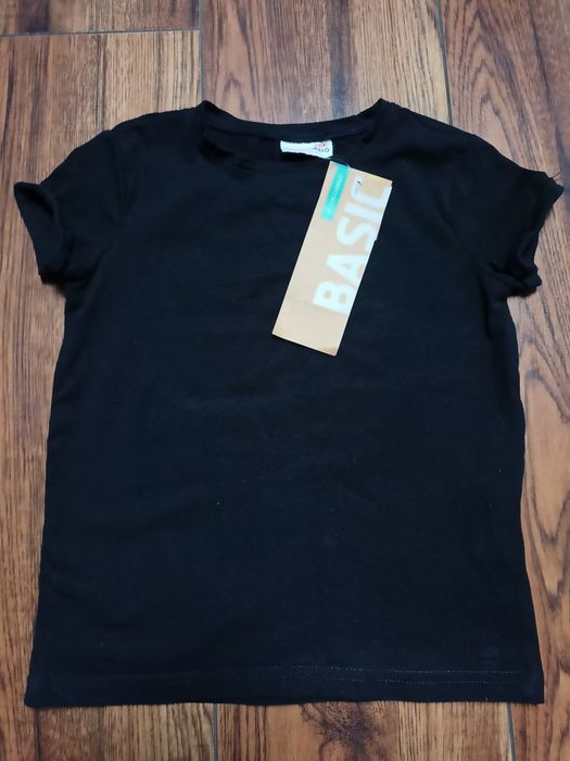 Koszulka r.110 COOL CLUB czarna krótki rękaw