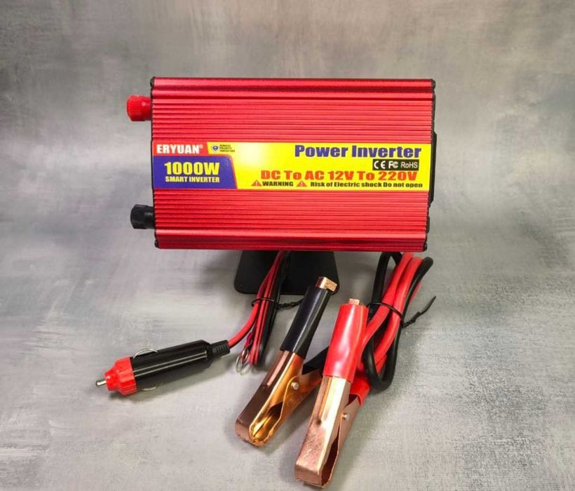 Інвертор перетворювач автомобільний Power Inverter 12v-220v 1000W
