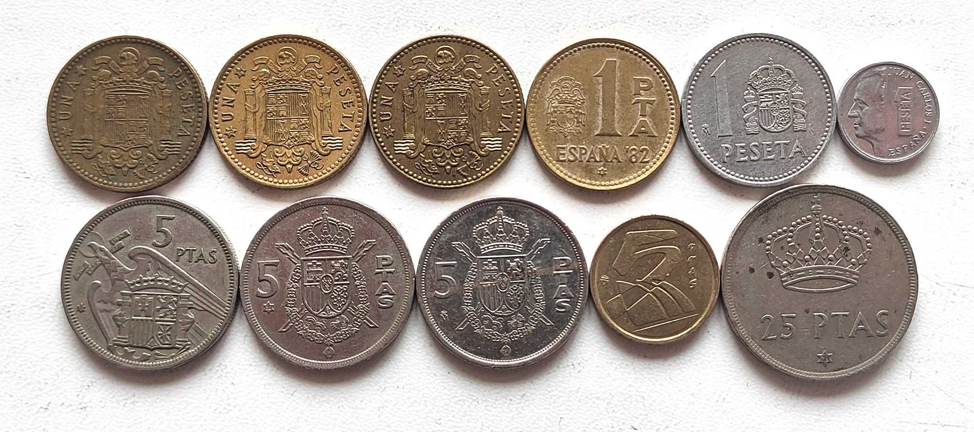 Набор монет Испании (песеты), Espana, 11 шт