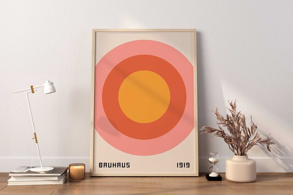 Plakat A3 Bauhaus Ausstellung, Harmonia, Styl - trzeci plakat Gratis