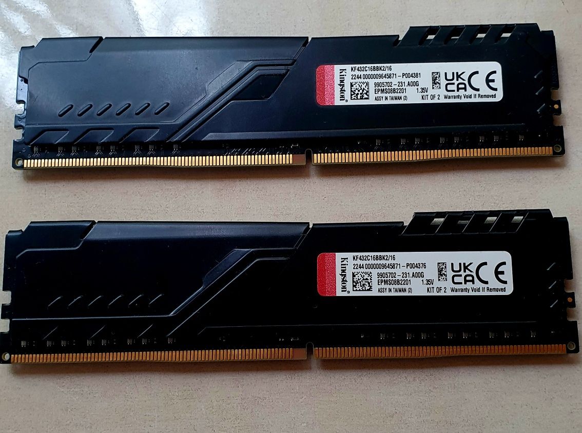 Kingston Fury Beast 16GB[2x8gb 3200mhz ddr4 CL16]