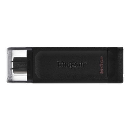 kingston | datatraveler 70 | 64 gb | usb-c | czarny