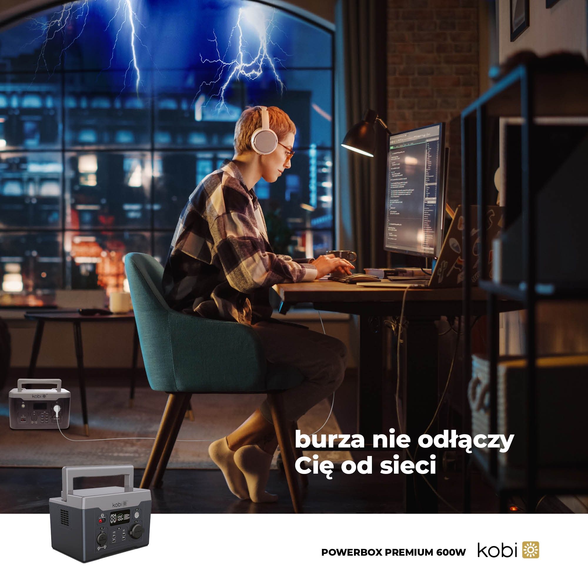 Банк енергії POWERBOX 600W Зарядна станція живлення переносна