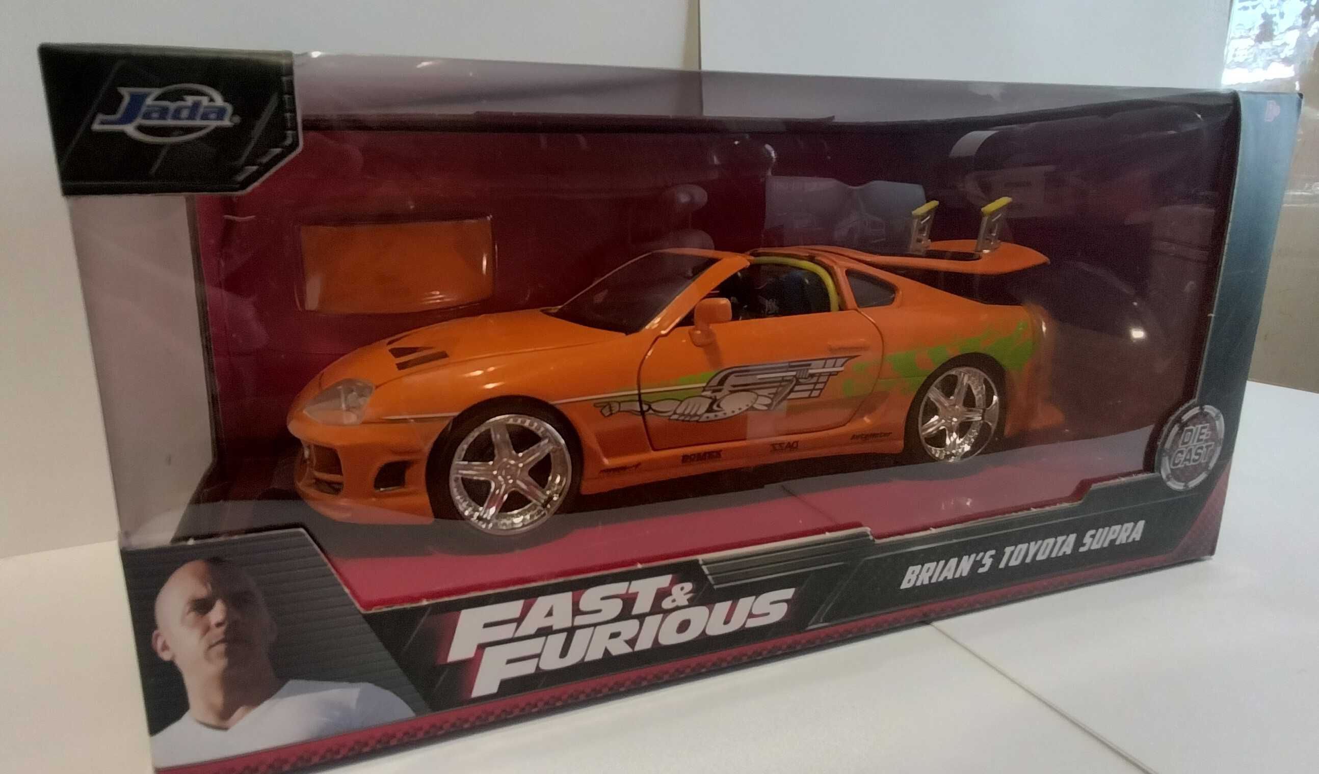 1:24 szybki i wściekły Brian 1995 Toyota Supra model autko