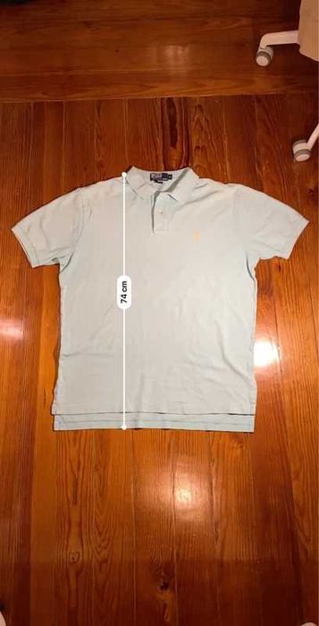 Camisa polo cor azul clara da Ralph Lauren