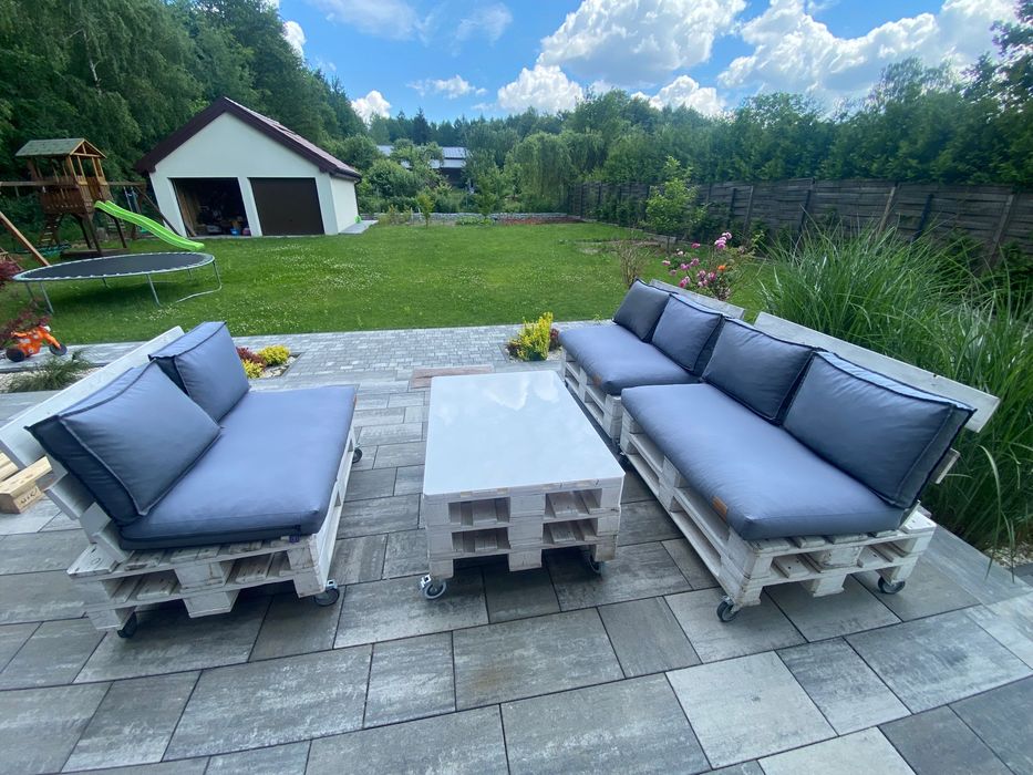 Meble ogrodowe- zestaw z europalet