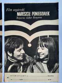 Plakat filmowy Nareszcie poniedziałek 1971 Prl Oryginał Vintage